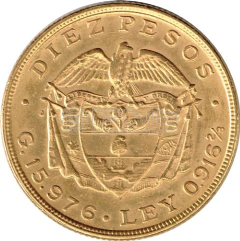 10 Pesos Colombia 1919-1924
